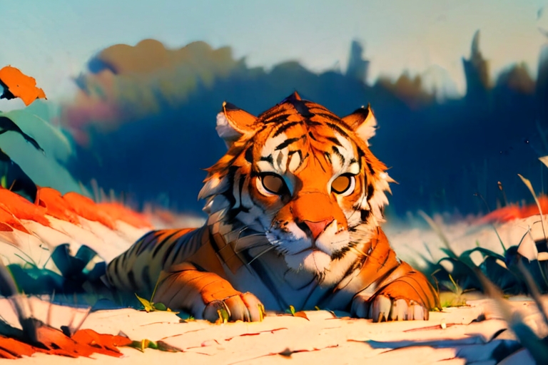 Tigre au zoo